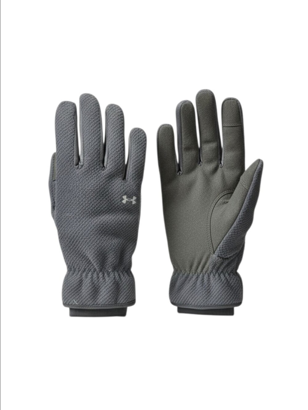 Under Armour Gray Fleece Touchscreen ColdGear Winter Gloves